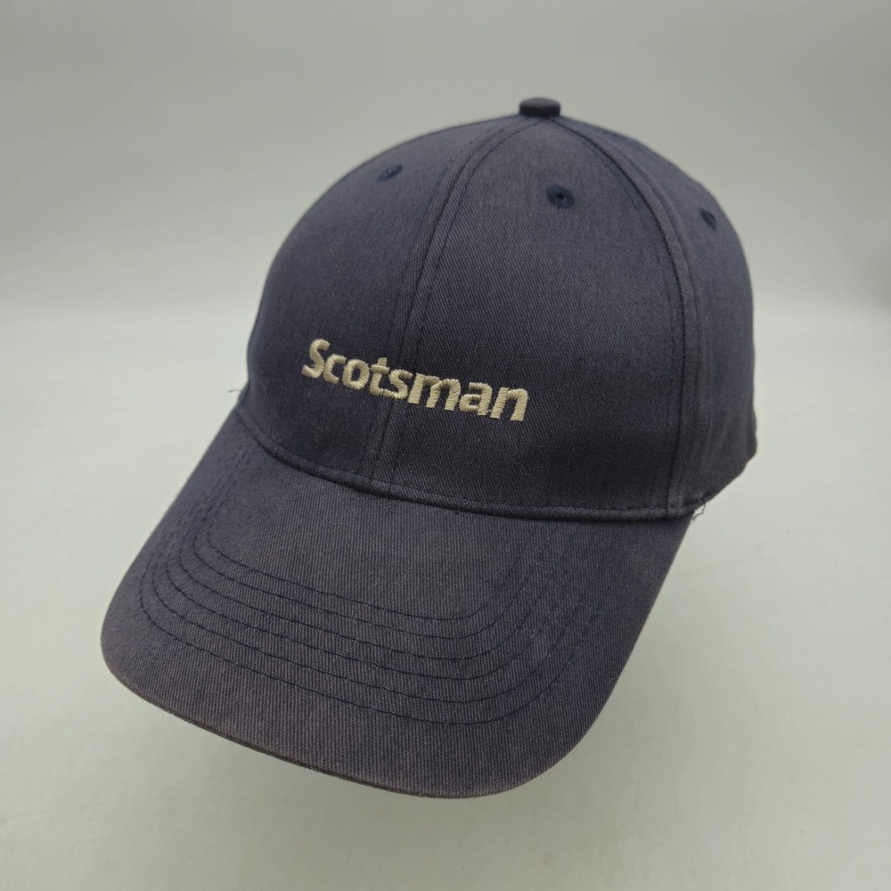 Scotsman Strapback Hat Baseball Cap Blue‎ Refrigeration Ice Machines Spellout